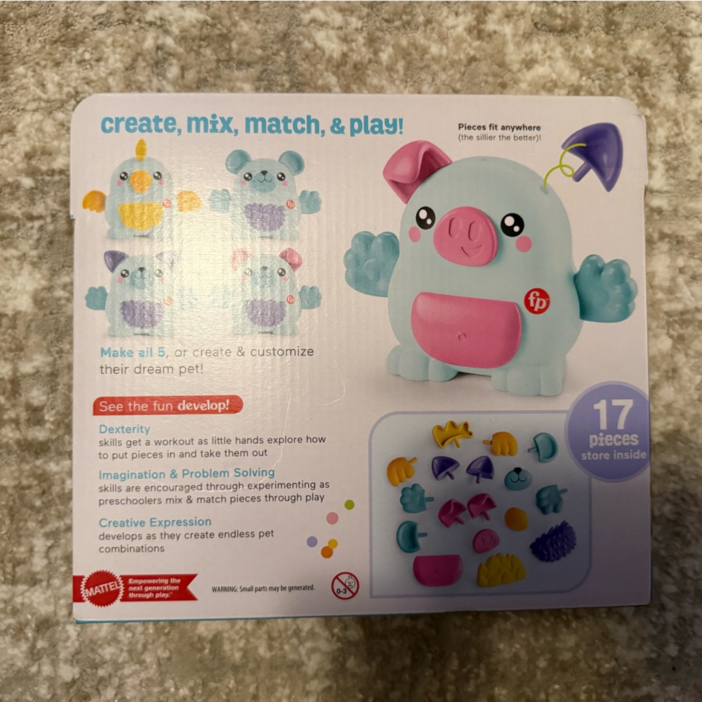 Mattel Fisher-Price Mix & Match Pet - Light Blue and Lavender - Picture 2 of 5